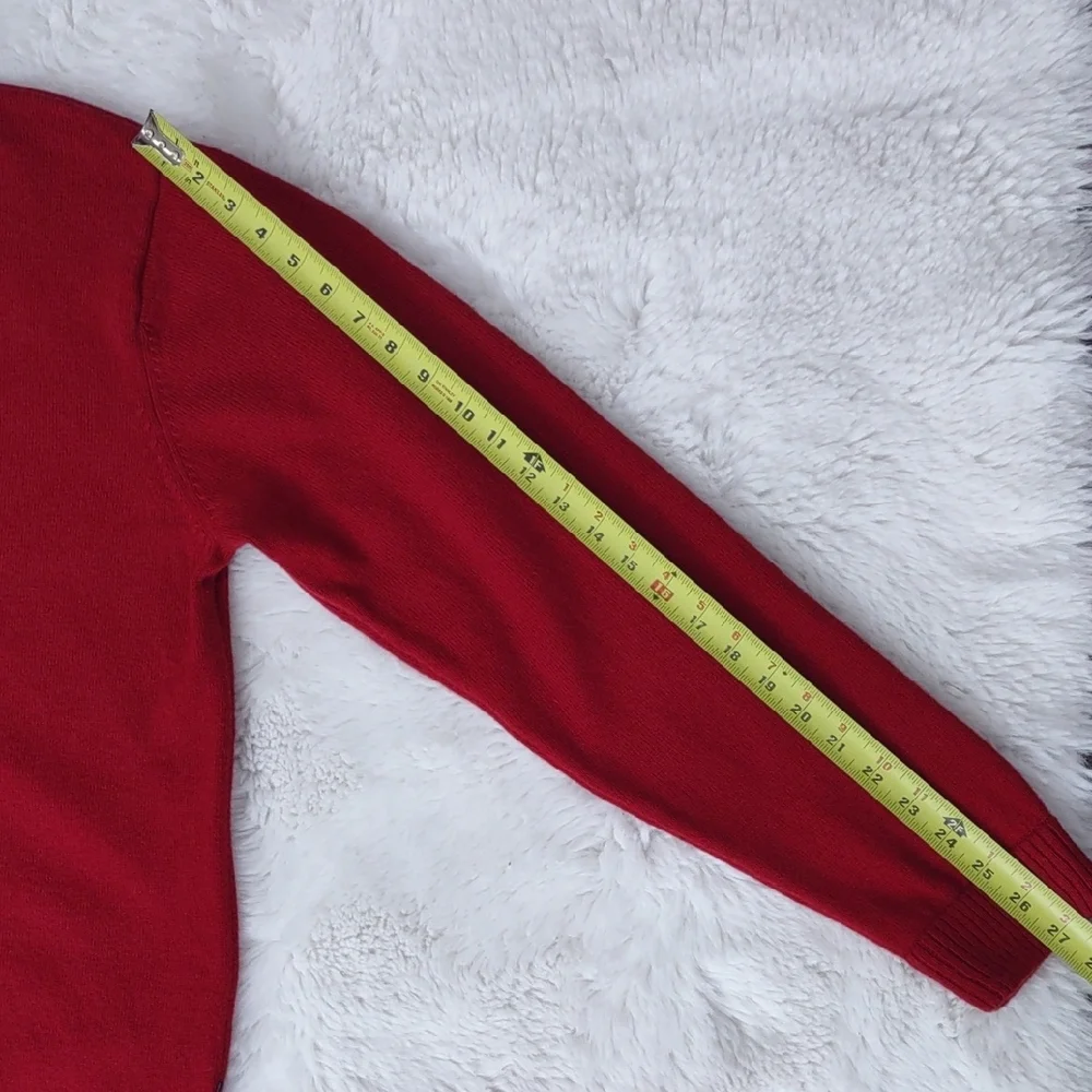 Patagonia 80%Lambswool,20%Nylon, Size XL,Red Half-Zip Sweater - Picture 13 of 17